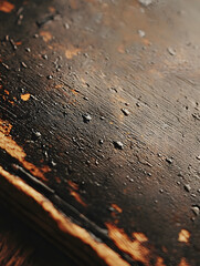 Poster - Close-Up of Weathered Textured Wood with Natural Imperfections : Generative AI