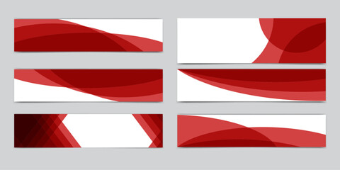 Wall Mural - divider header for app, banners or posters. set of template dividers shapes for website. curve lines