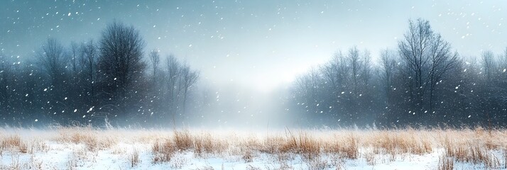 Canvas Print - A gradient of snowstorm hues fading from deep gray into soft white.