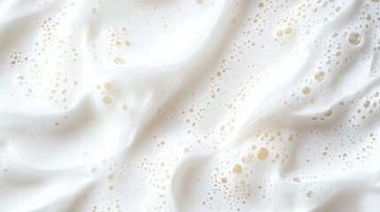 Wall Mural - creamy texture of fresh milk with frothy bubbles, showcasing its rich and smooth surface, perfect fo