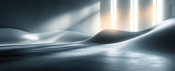 Aufkleber - Black White Gradient Abstract Minimalist Background Soft Lighting Grayscale Noise Texture Design