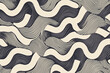 © Adi - Abstract pattern of flowing lines in black and cream, creating a dynamic and modern design