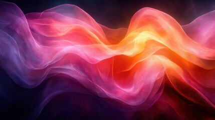 Poster - Abstract Vibrant Background Colorful Iridescent 3D Shapes Modern Art Digital Design