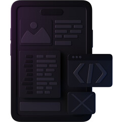 app development 3d icon