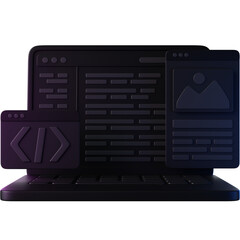 software development 3d icon