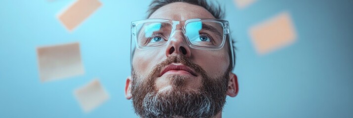 Aufkleber - Contemporary Brainstorming Visual Clear Frames and Sticky Notes - Creative Workspace Dynamics for Innovative Business Solutions and Digital Marketing Strategies