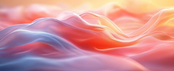 Leinwandbilder - Warm Peach to Soft Cream Gradient Background Minimalist Design Modern Texture Calm Atmosphere