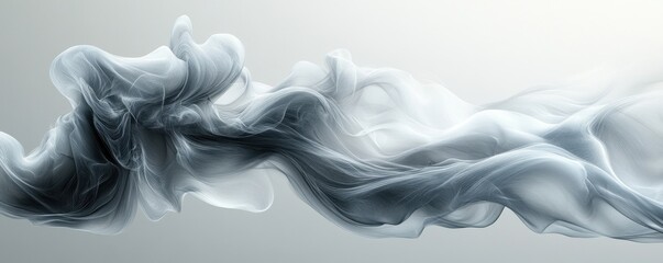 Fototapete - Light Gray Smooth Texture Background with Paper Fibers and Soft Diffused Lighting