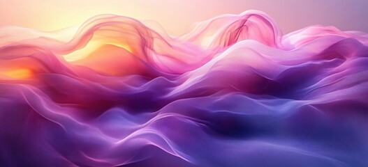 Poster - Purple Pink Gradient Background Smooth Abstract Dreamy Noise Texture Design