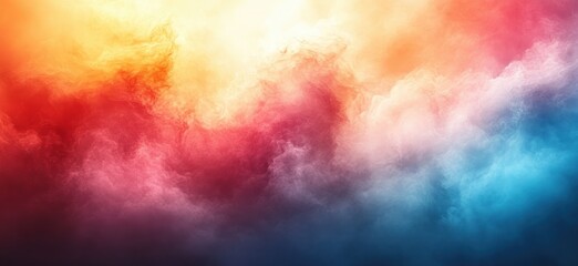 Poster - Pastel Gradient Background with Grainy Texture Soft Light Pink Blue Beige Gray Abstract Design
