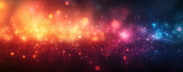 Poster - Abstract Holographic Rainbow Foil Iridescent Texture Background with Shiny Neon Colors and Glitch Effects