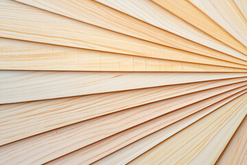 Wall Mural - A close-up view of layered wooden panels showcasing various shades and textures, ideal for design