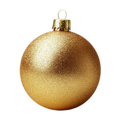 Wall Mural - [transparent background png]golden christmas ornament ball decoration