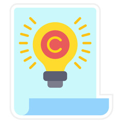 Sticker - Copyright Icon