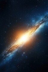 Wall Mural - Stunning Spiral Galaxy in Vibrant Cosmic Space