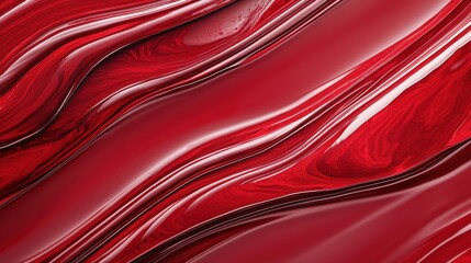 Wall Mural - abstract smooth red waves flowing in an elegant fashion background