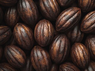 Poster - Close-up of chocolate beans