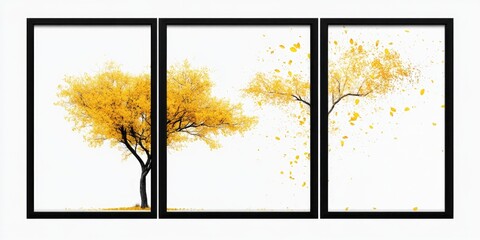 Canvas Print - Tree with Yellow Leaves