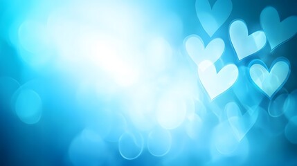 abstract blue background with bokeh