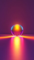 Wall Mural - a smooth ultraviolet gradient with holographic trading details.
