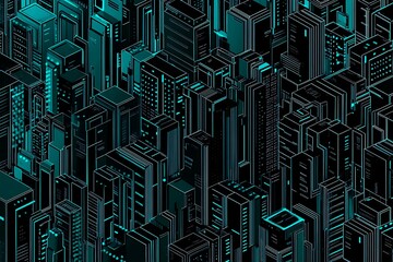 abstract close-up of a glowing blue digital circuit board, showcasing intricate connections and tech