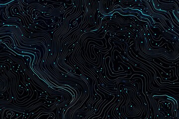 abstract close-up of a glowing blue digital circuit board, showcasing intricate connections and tech
