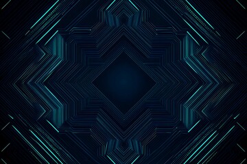 abstract close-up of a glowing blue digital circuit board, showcasing intricate connections and tech