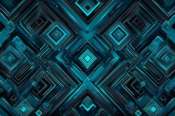 abstract close-up of a glowing blue digital circuit board, showcasing intricate connections and tech