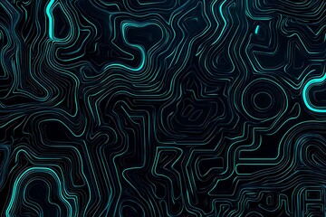 abstract close-up of a glowing blue digital circuit board, showcasing intricate connections and tech