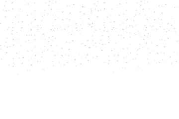 Wall Mural - silver glitter dust particles confetti isolated on transparent background. shine round falling confe