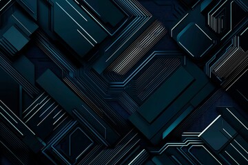 abstract close-up of a glowing blue digital circuit board, showcasing intricate connections and tech