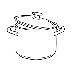 Wall Mural - saucepan sketch 