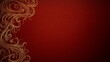 © Big9869 - Elegant Golden Flourishes on Red Background Design