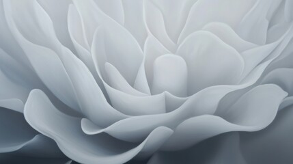 Poster - A close up of a white flower with a very soft and delicate appearance