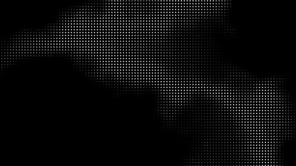 Poster - Abstract halftone motion background. Moving dots seamless loop