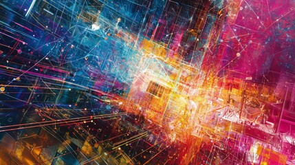 Digital communication in cyberspace exploring network connections and tech resources