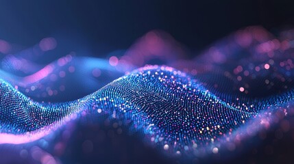 Wall Mural - harmonizing data streams exploring abstract graphics in cyberspace connections