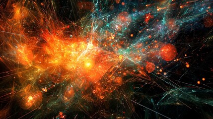 High-energy visualization of cyberspace exploring digital connections & tech backgrounds