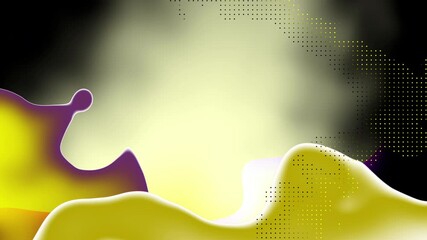 Leinwandbilder - Looped animation. Abstract wavy background in smooth colors. Modern colorful wallpaper.