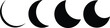© Saima - moon shapes. different types of moon.
