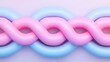 © Tackey - Colorful Twisted Stripes in Pink and Blue against a Soft Gradient Background for Abstract Designs