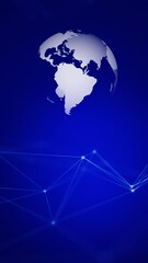 Wall Mural - Globe Animation world globe digital media glowing technology headline