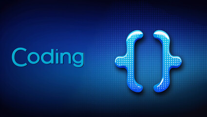 Coding and Programming Concept: Digital Innovation in Software Development,  coding illustration, programming design, web development, artificial intelligence, machine learning.