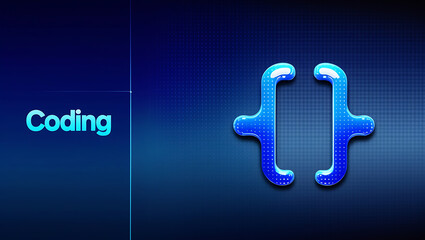 Coding and Programming Concept: Digital Innovation in Software Development,  coding illustration, programming design, web development, artificial intelligence, machine learning.
