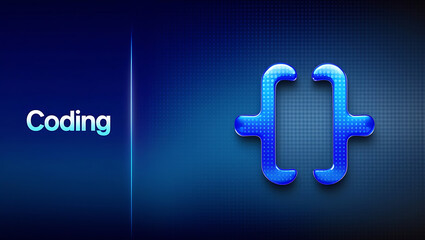 Coding and Programming Concept: Digital Innovation in Software Development,  coding illustration, programming design, web development, artificial intelligence, machine learning.
