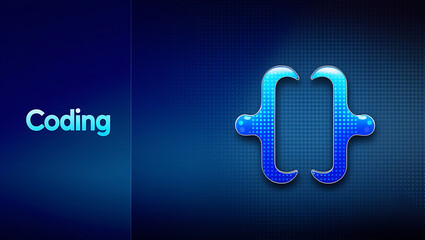 Coding and Programming Concept: Digital Innovation in Software Development,  coding illustration, programming design, web development, artificial intelligence, machine learning.