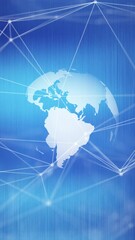 Wall Mural - Globe Animation world globe digital media glowing technology headline