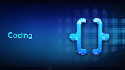 Coding and Programming Concept: Digital Innovation in Software Development,  coding illustration, programming design, web development, artificial intelligence, machine learning.