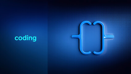 Coding and Programming Concept: Digital Innovation in Software Development,  coding illustration, programming design, web development, artificial intelligence, machine learning.
