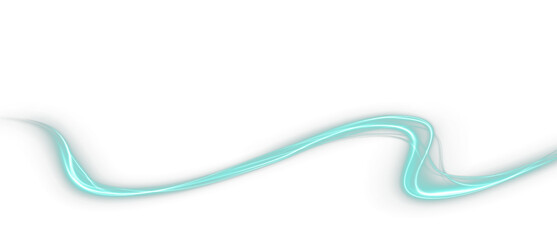 Wall Mural - vibrant, futuristic light trail with swirling green neon waves, glowing spirals, and sparkling energ